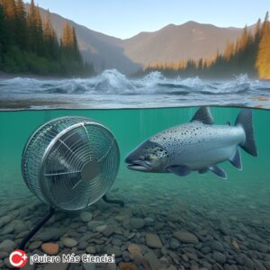 cambio climático, peces, enfriamiento artificial, temperatura del agua, conservación.