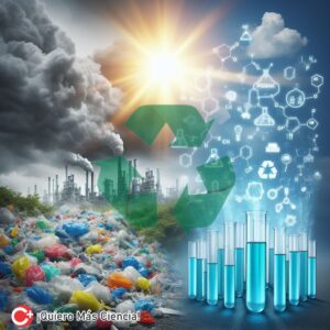 La técnica de reciclaje químico del plástico con luz solar emplea catalizadores que activan la luz solar para convertir desechos plásticos.